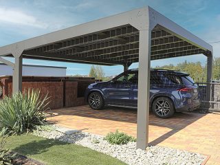 Carport Solar bei unserem zufriedenen Kunden