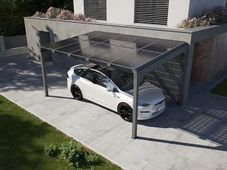 Carport Solar Solid - Single