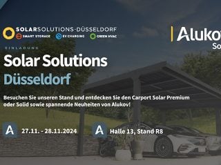 Alukov auf der Solar Solutions Düsseldorf 2024