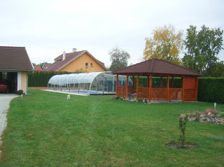 Swimming pool enclosure LAGUNA - folded