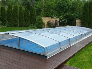 AZURE ANGLE - the lowest pool enclosure form AZURE range