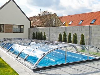 Pool enclosure AZURE Flat Compact