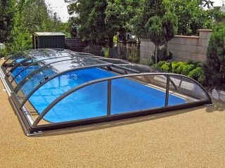 Pool enclosure AZURE Flat Compact