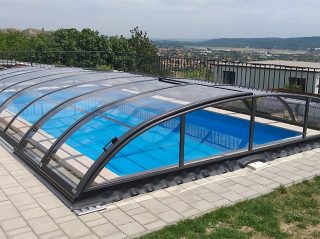 Pool enclosure AZURE Flat Compact