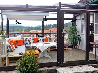 Pool enclosure Vision used as patio enclosure 