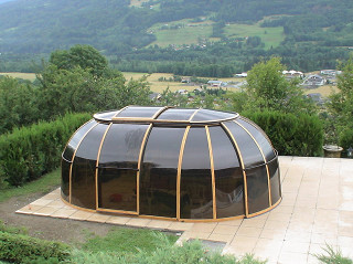 Hot tub enclosure SPA SUNHOUSE with anthracite color