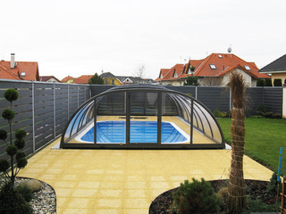 copertura per piscina medio alta modello Tropea