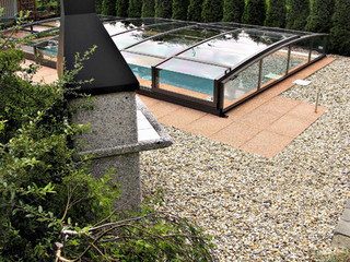 copertura per piscina ultra bassa