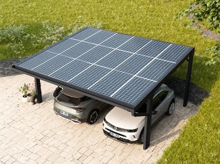 SOLAR CARPORT DOUBLE with 18 solar panels