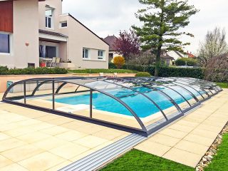 Pool enclosure AZURE Flat Compact