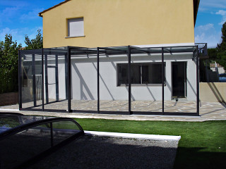 terrace enclosure CORSO GLASS - spacious cover