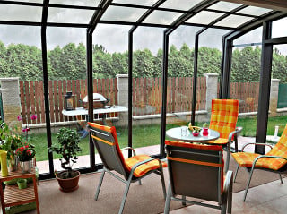 Retractable patio cover CORSO Solid by Alukov 09