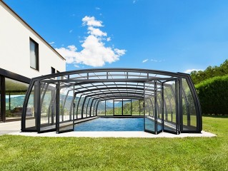 Pool cover OMEGA - new opening system