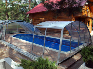 Retractable pool enclosure RAVENA 04