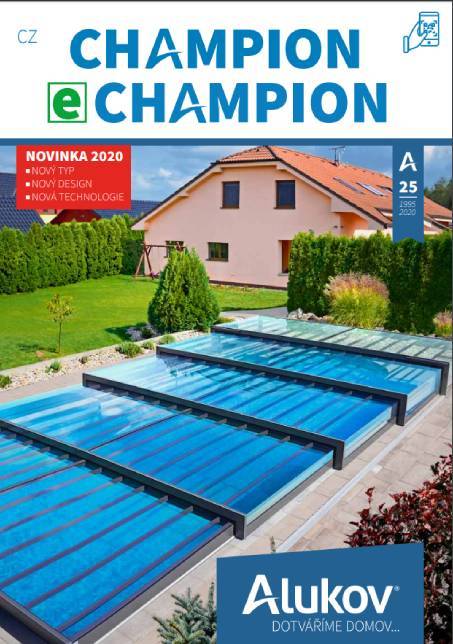 Katalog zastřešení bazénů Champion Katalog zastřešení bazénů Champion ke stažení