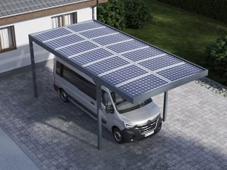 Carport Camper Solar se 14 panely