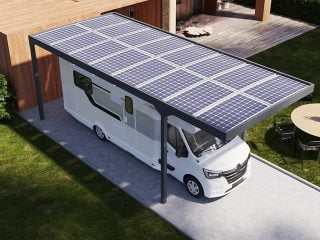 Carport Camper Solar se 16 panely