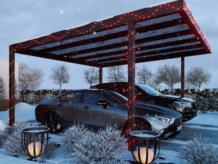 Carport ochrání vaše auto i před sněhem