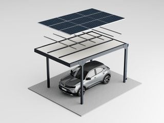 Carport Ready for Solar pro jedno auto
