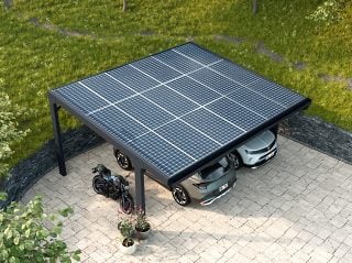 Carport Solar 18 db napelem panellel