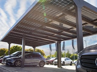 Carport Solar Premium pro firemní parkování