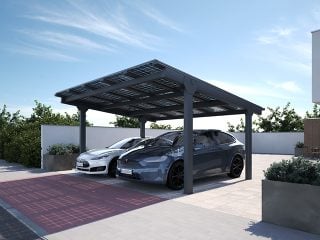 Carport Solar Solid - double bottom view