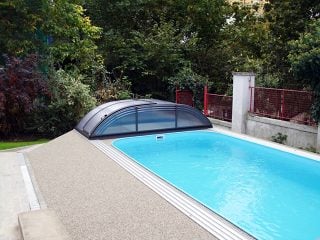 Opened pool enclosure AZURE Flat