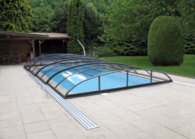 Zastřešení bazénu AZURE flat - typ 1