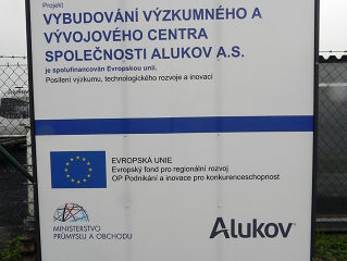 Innovationszentrum in ALUKOV teilweise durch Europäische Dotation finanziert
