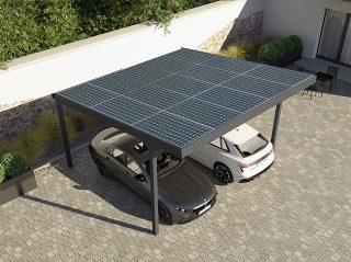 Carport Solar 15 pièces de panneaux solaires utilisés