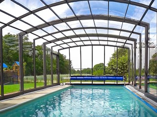 Look from the inside of pool enclosure Vision 