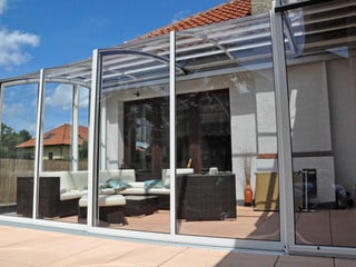 The best house extension - retractable patio enclosure CORSO