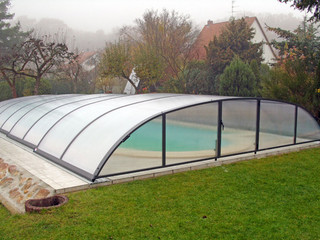 Swimming pool cover ELEGANT NEO anthracite