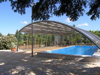 Retractable pool enclosure RAVENA 05