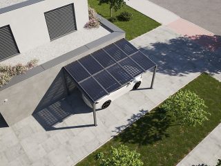 Carport Solar Solid - Single