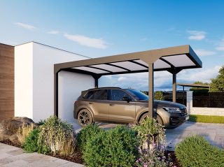 Carport TYPE A with FLAT ROOF, SINGLE
