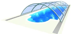 AZURE Uni medencefedés 3,25x6,42