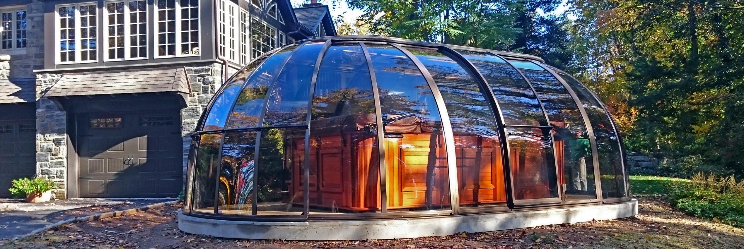 Coperture telescopiche per idromassaggio aquanova milano ... Glass idromassaggio spa
