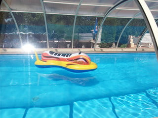 copertura per piscina medio alta modello Tropea