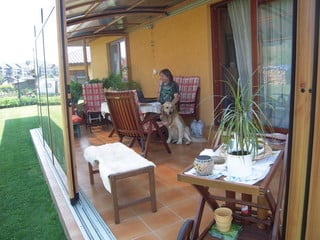 La casa di Bologna, il signor S. Baldi ha copertura per terrazze CORSO da Aquanova