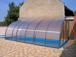 Foto della terrazza copertura con struttura telescopica