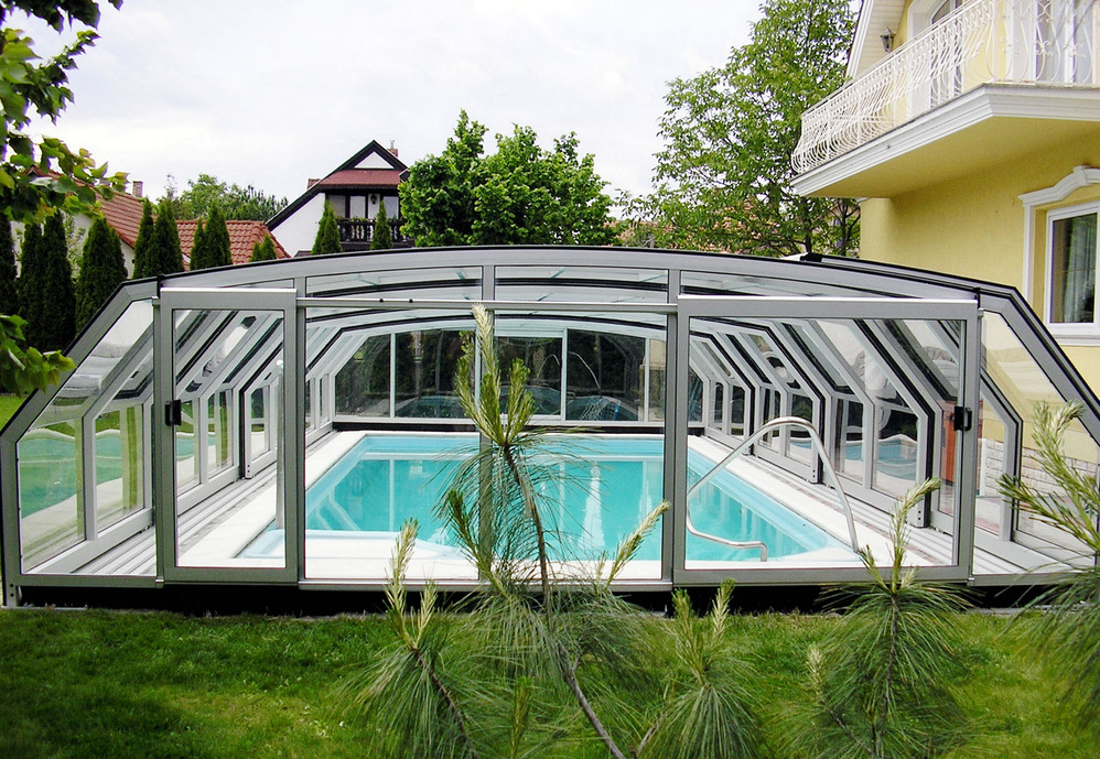 Pool enclosure Oceanic High - retractable pool cover | SPA ...