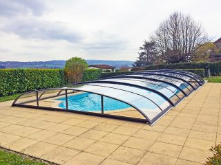 5 segmented pool enclosure Azure Flat Compact