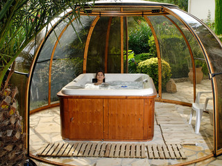 Openable hot tub enclosure SPA DOME ORLANDO