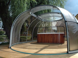 Openable jacuzzi enclosure SPA SUNHOUSE
