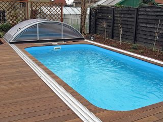 Pool enclosure Azure - fully opened