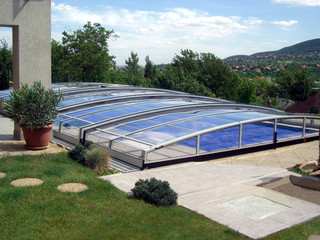 Swimming pool enclosure CORONA made by Alukov a.s.