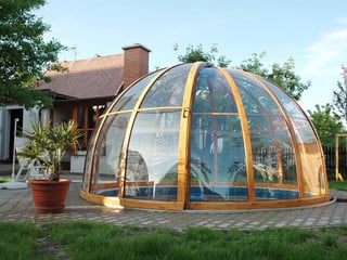 Pool enclosure ORIENT fits great especialy on round pools - silver