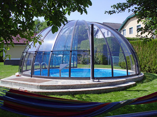 Pool enclosure ORIENT can be installed on almost every type of your pool
