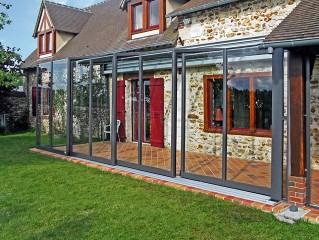 The most exclusive patio enclosure Corso Glass - anthracite finish